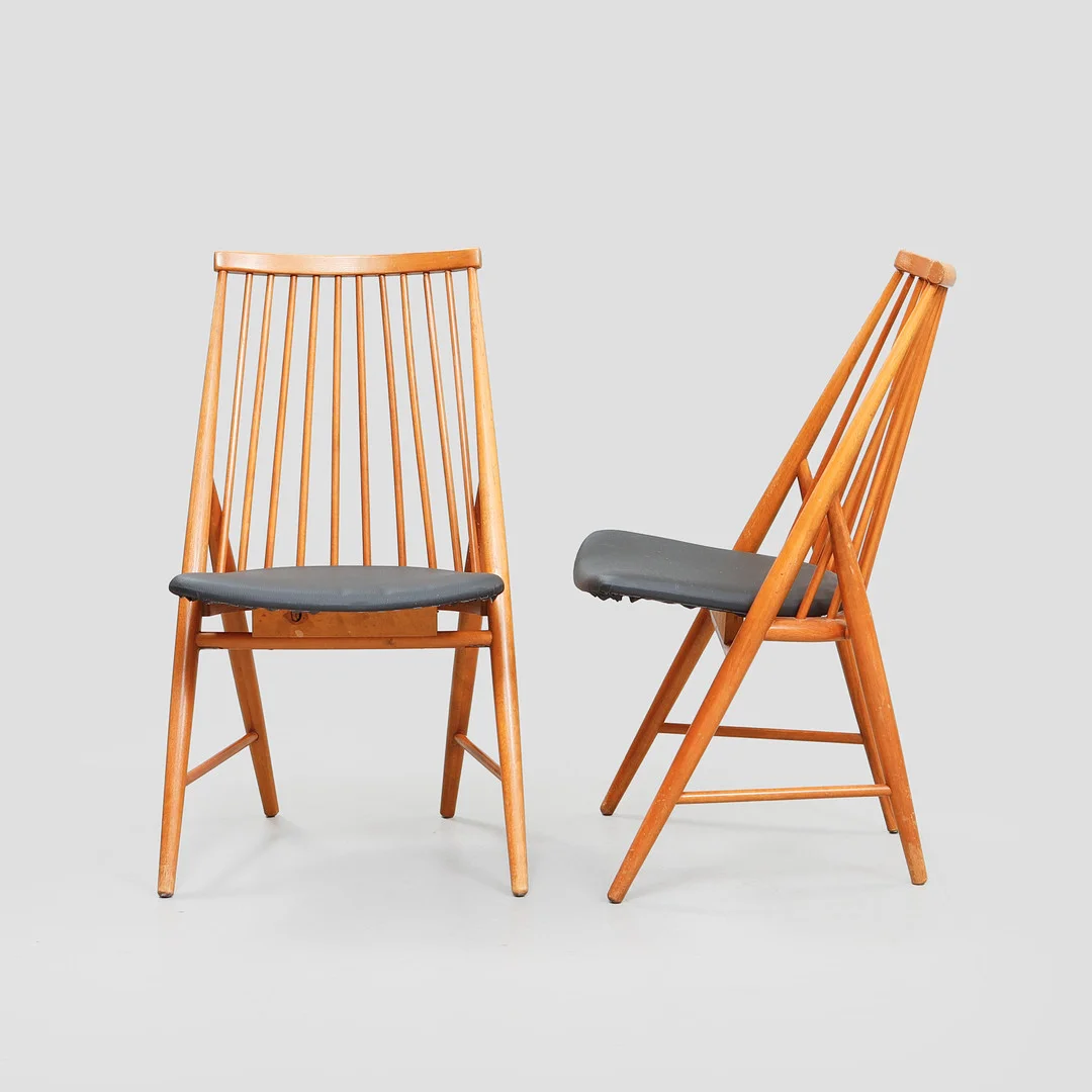 THEA LEONARD. Stolar, ett par "Flamingo" Nässjö Stolfabrik, 1900-talets mitt. — Armchairs & Chairs — Göteborgs Auktionsverk
