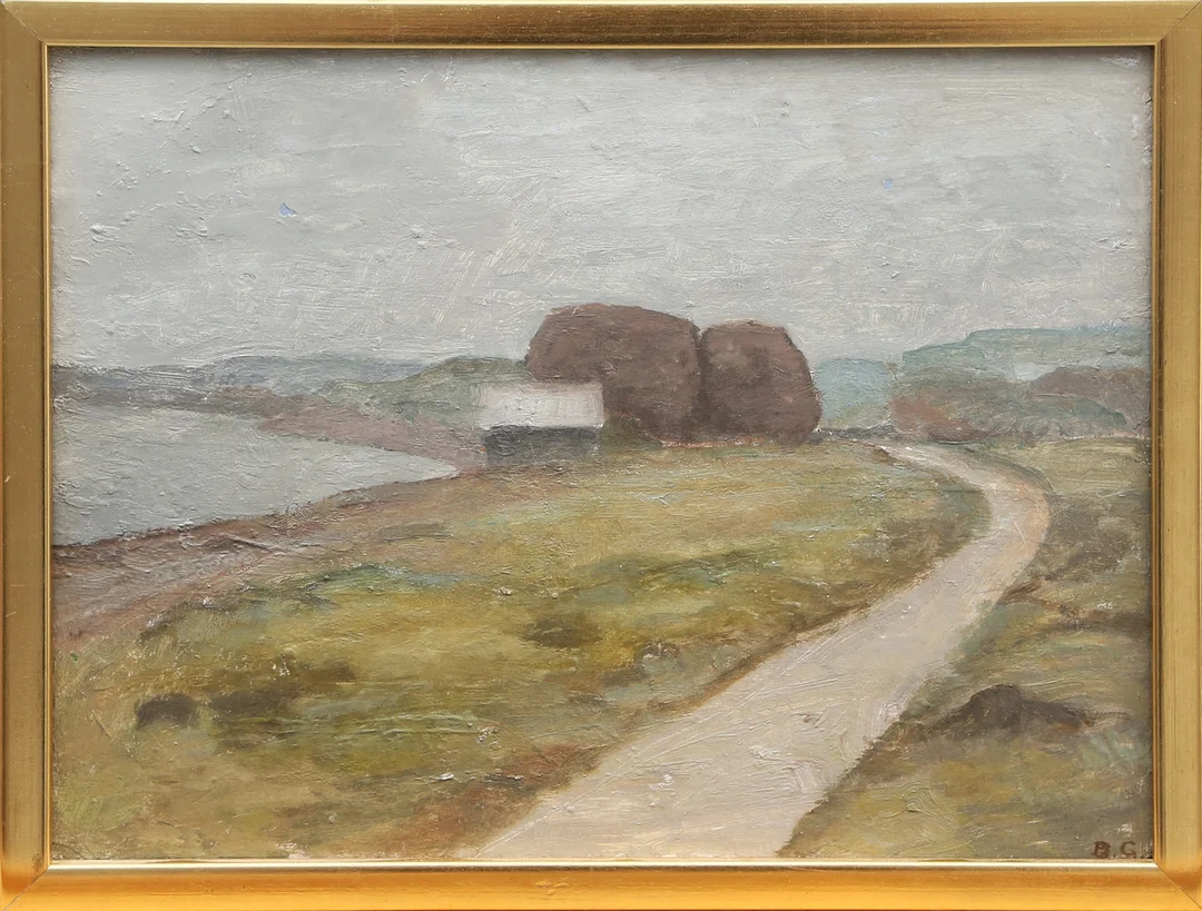 BRITA GARBY. OLJA, på pannå, signerad. — Paintings — Kalmar Auktionsverk