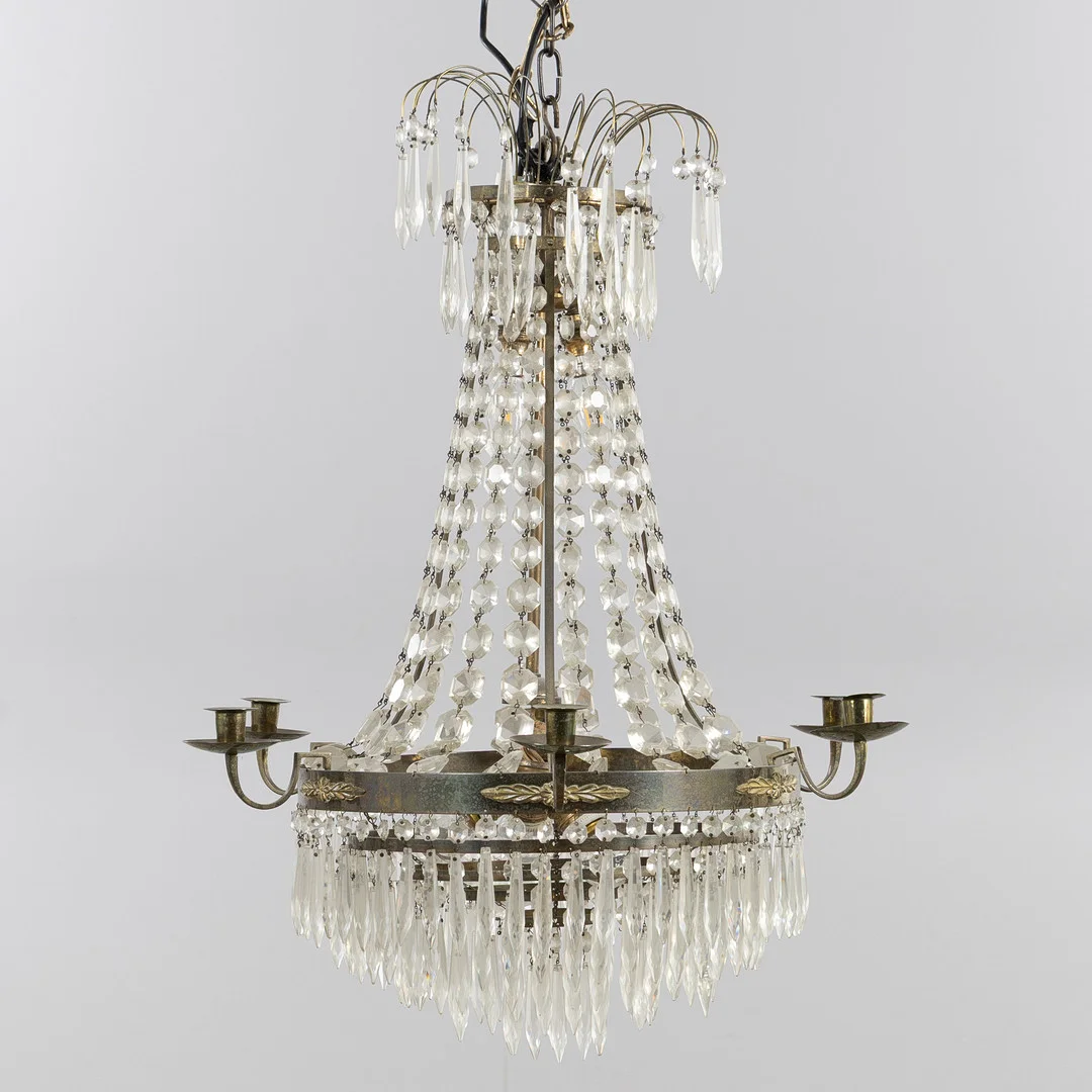 LJUSKRONA, gustaviansk stil, 1800-tal. — Chandeliers — Stockholms Auktionsverk Helsingborg
