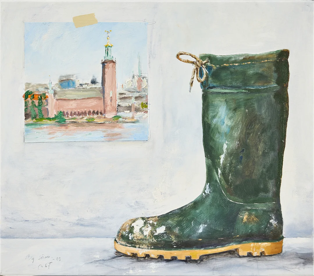 PG THELANDER. "Stövel - Stadshuset". — Paintings — Stockholms Auktionsverk Fine Art