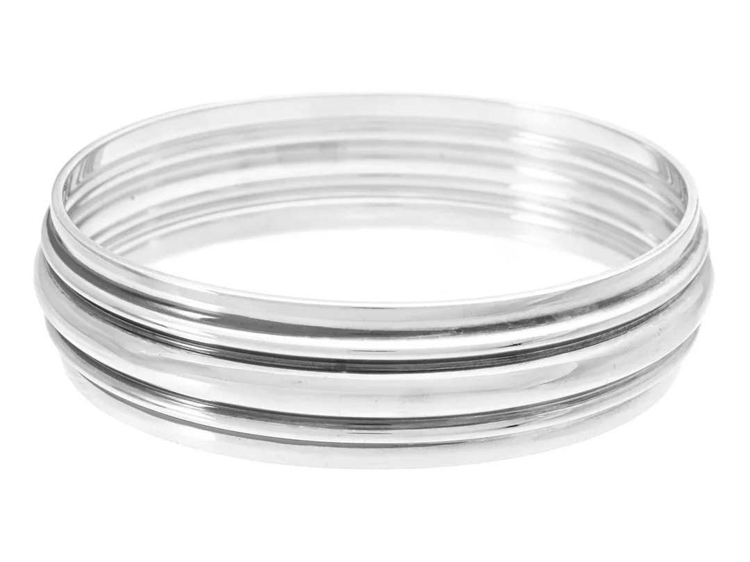 ARMRING, sterlingsilver, Andreas Mikkelsen, Danmark, mått 73x58 mm, vikt 63,1 g. — Smycken/Armring — Kaplans