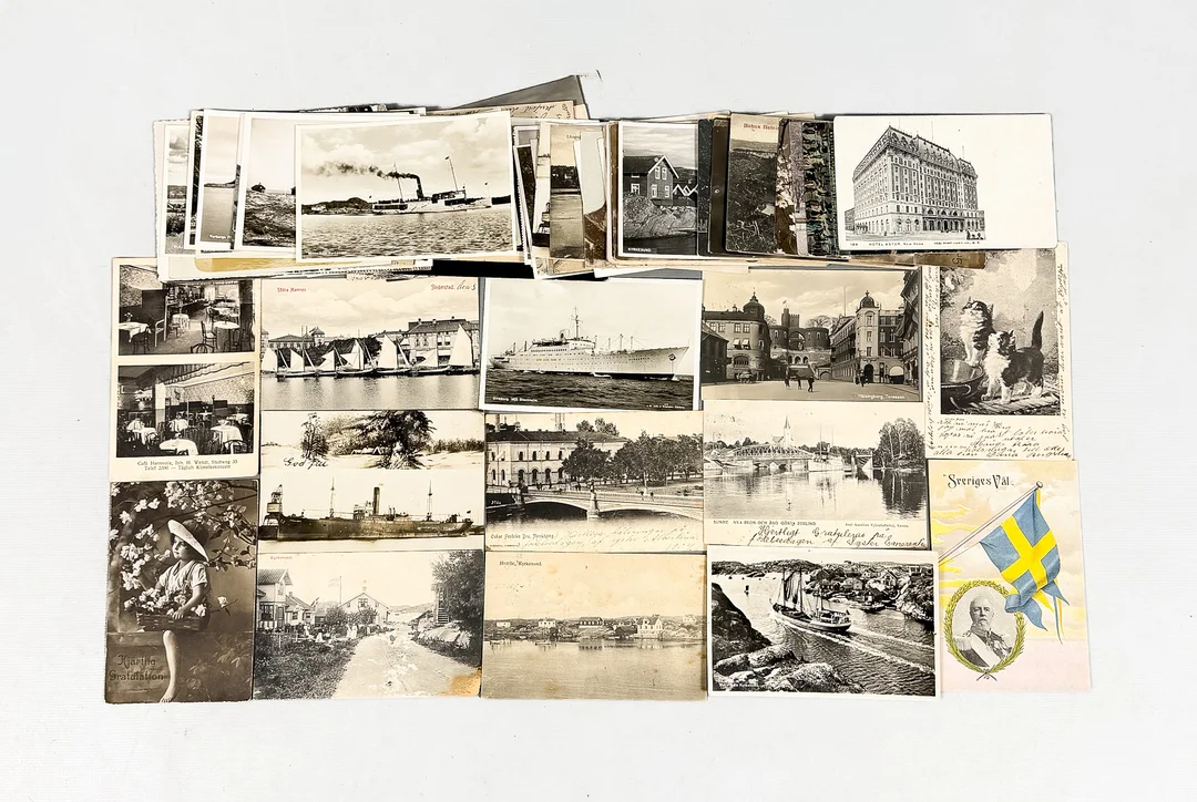 VYKORT, ca 75 st, 18/1900-tal. — Other collectables — Auktionshuset STO Bohuslän