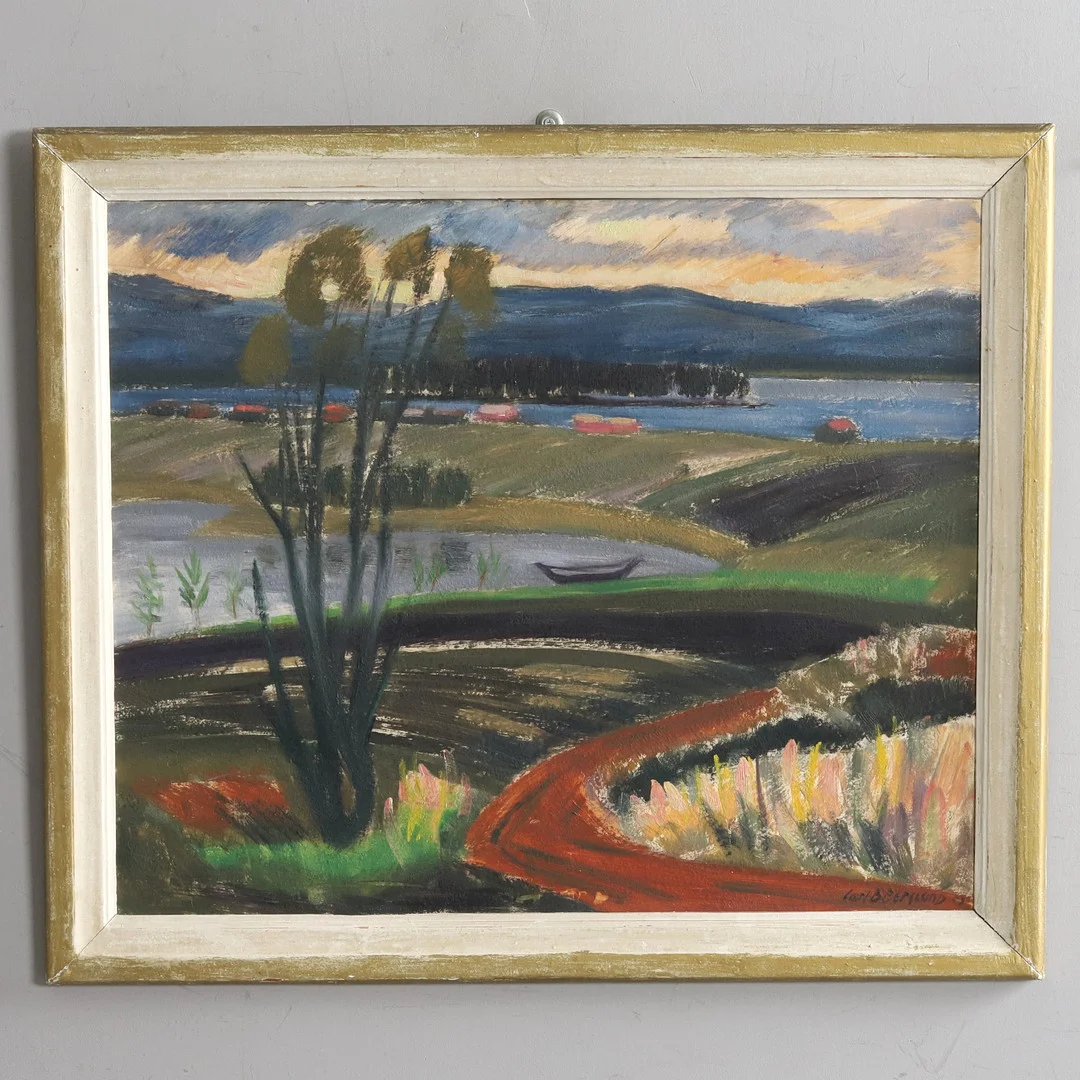 CARL B BERGLUND(1898-1991), olja på duk, signerad. — Paintings — Örebro Stadsauktioner