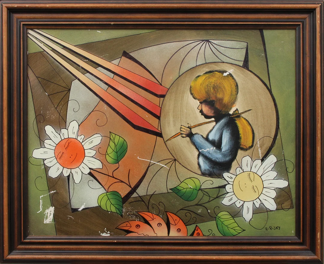OIDENTIFIERAD KONSTNÄR. OLJA, på duk, signerad. — Paintings — Kalmar Auktionsverk