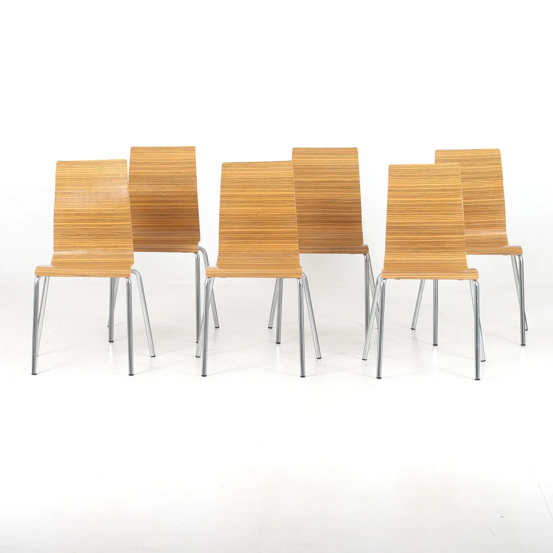 STOLAR, 6 st, böjträ på metallunderede, 19/2000-tal. — Armchairs & Chairs — Stadsauktion Sundsvall
