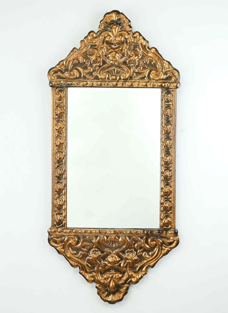 SPEGEL, koppar, Sverige, 1900-talets mitt. — Mirrors — Hälsinglands Auktionsverk
