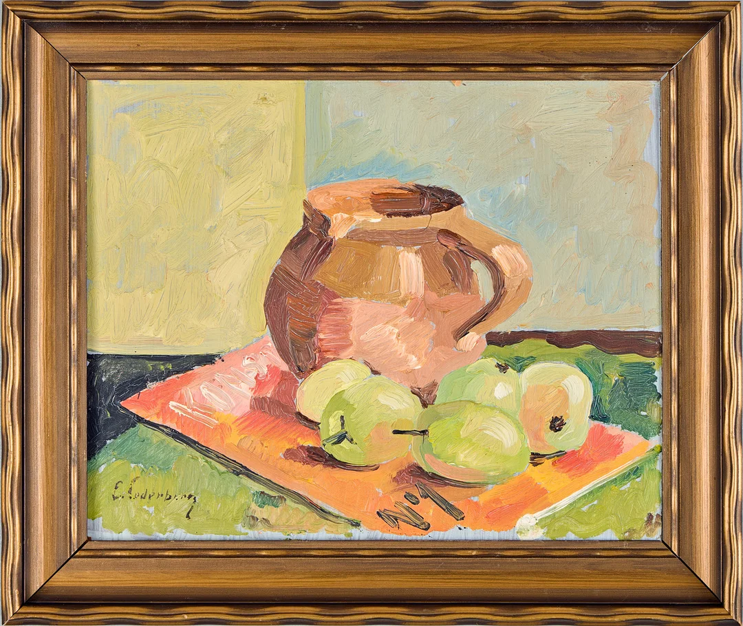 ERIK CEDERBERG. Stilleben med frukt. — Paintings — Uppsala Auktionskammare