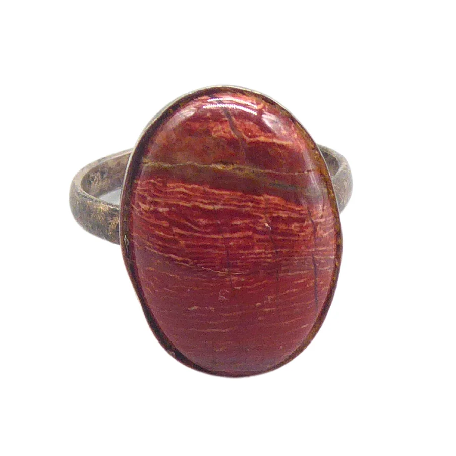 ROTER JASPIS IN 925ER SILBER GEFASST. — Rings — Auktionshaus Stuber's Hammerschlag