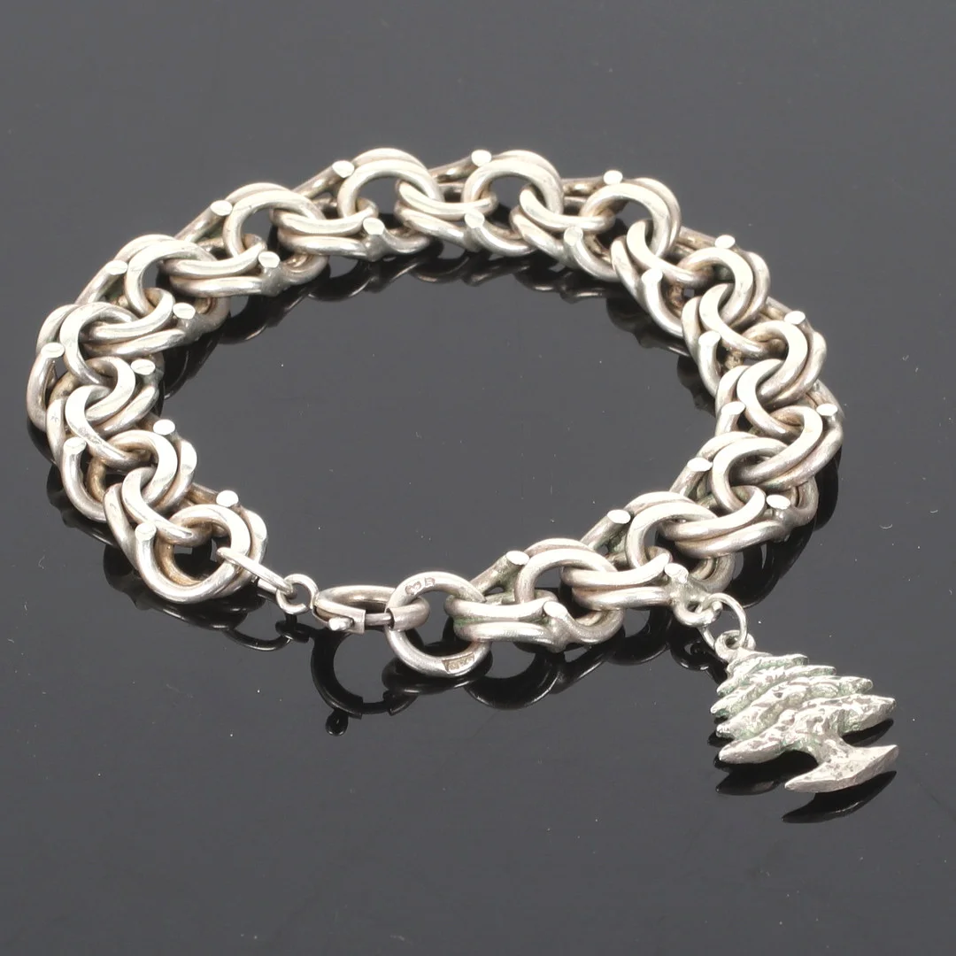 ARMBAND, silver, Sundells Guld, Finspång. 1900-talets andra hälft. — Bracelets — Stadsauktion Sundsvall