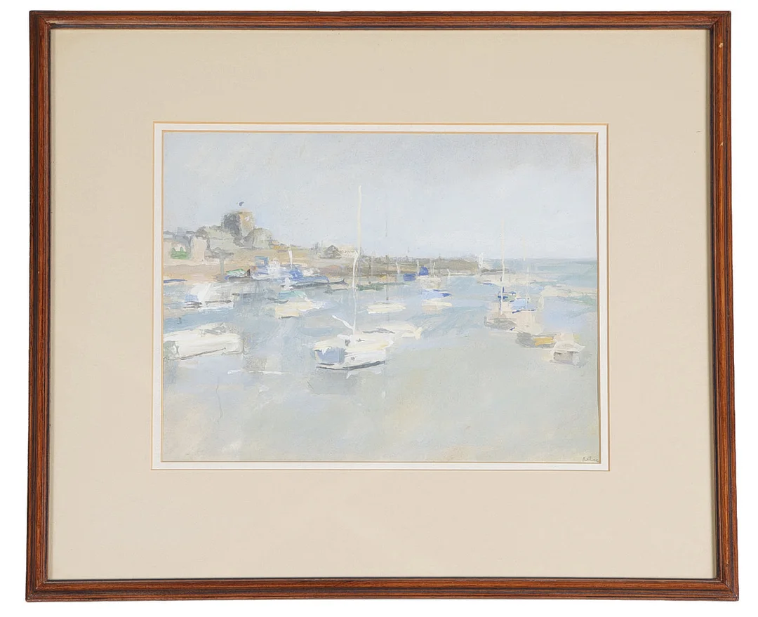 RICHARD 'DICK' LEE (1923-2001), BARFLEUR - FORENOON. — Paintings — Bishop & Miller