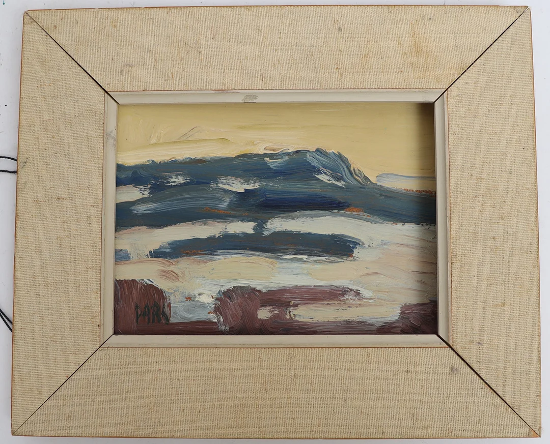 FOLKE PARS. Landskap, oljemålning på pannå, signerad. — Paintings — Falun Auktionsbyrå