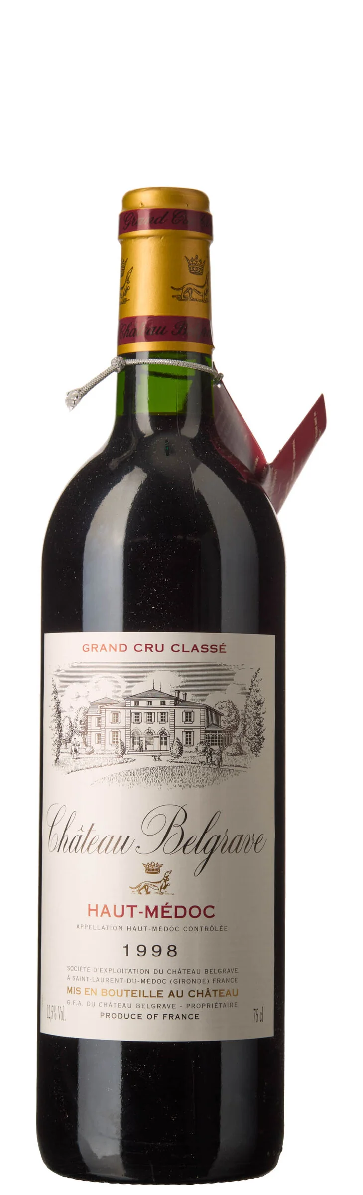 1 x Chateau Belgrave 1998 — 1 x Chateau Belgrave 1998 — Vin/Vin — Blomqvist