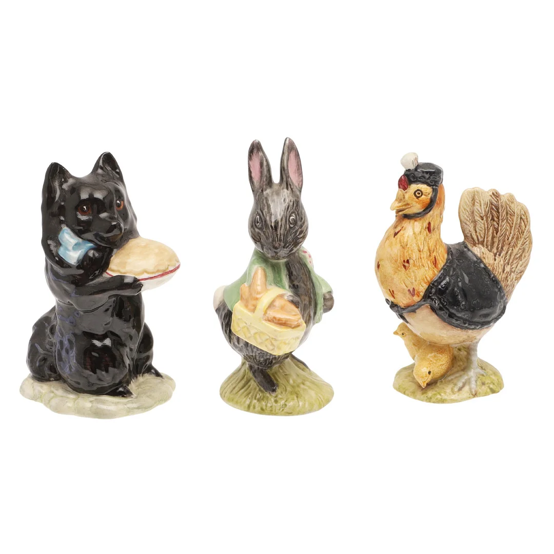 BEATRIX POTTER FIGURES - DUCHESS WITH PIE & OTHER FIGURES. — European — Lawrences Auctioneers
