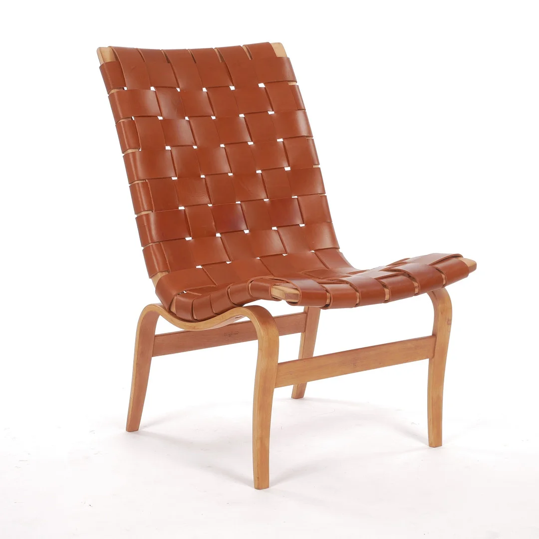 BRUNO MATHSSON. Fåtölj "Eva / Arbetsstol 41", Firma Karl Mathsson, Värnamo, 1970. — Armchairs & Chairs — Auktionsfirma Kenneth Svensson i Kalmar