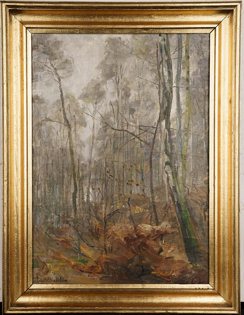 AAGE BERTELSEN. Olja på duk, Landskap, Signerad. — Paintings — Norrlands Auktionsverk
