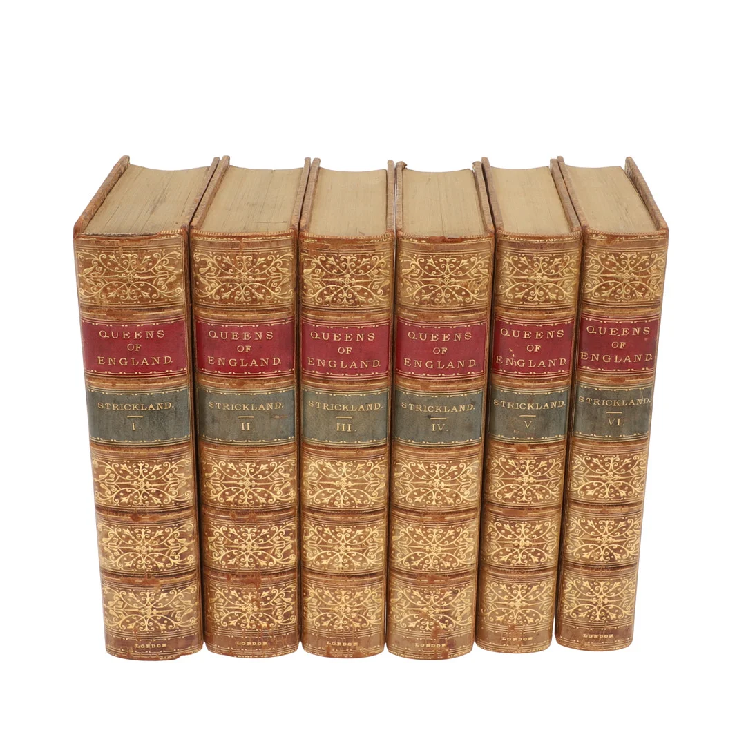 AGNES STRICKLAND. Lives of the Queens of England from the Norman Conquest, 6 Volumes, 1873. — Books — Lawrences Auctioneers