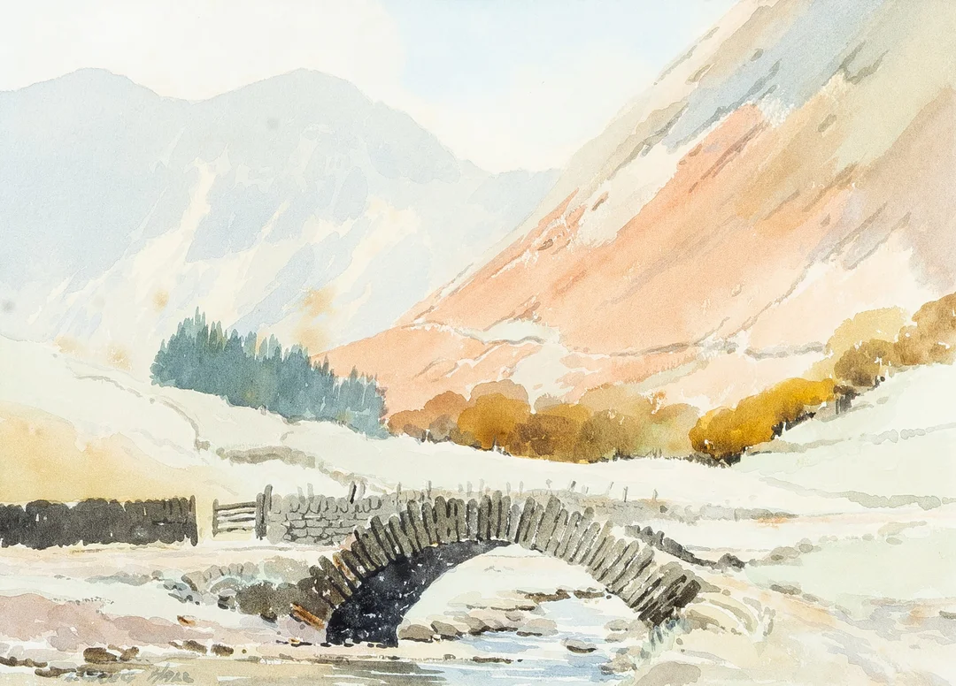 EDWIN GRIEG HALL (1929-2017). EDWIN GRIEG HALL (BRITISH, 1929-2017), WASDALE HEAD, WATERCOLOUR ON PAPER. — Paintings — Griffin’s Auctioneers