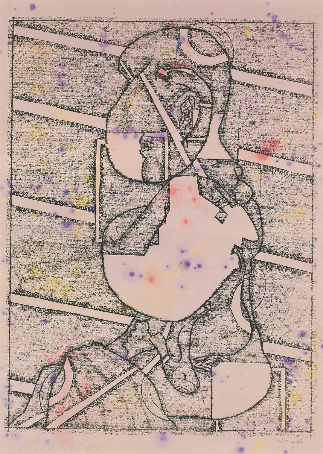 Warsinski, Ryszard — "Kokiok Darorad Joj" 1983 — Kunst/Grafikk — Blomqvist