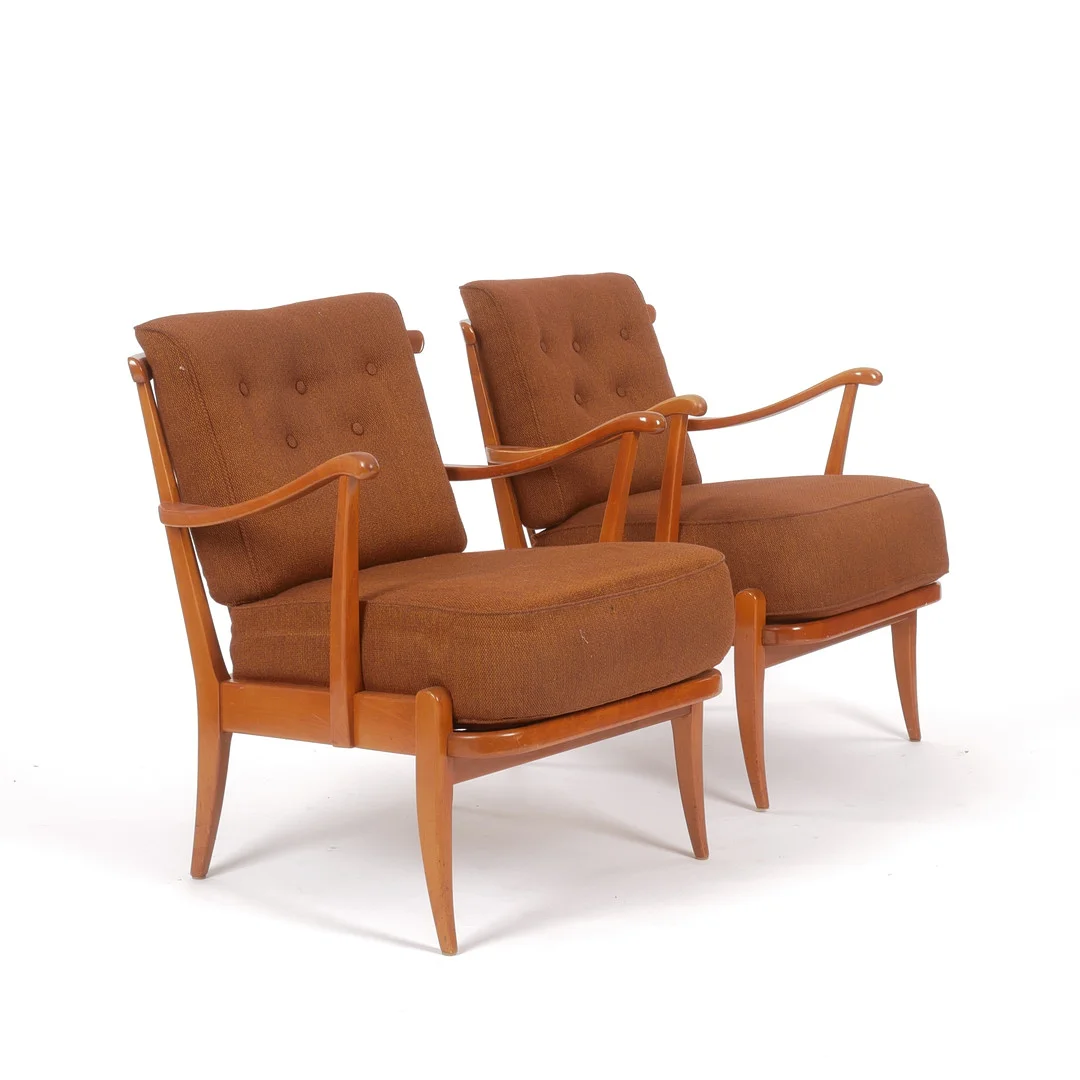FÅTÖLJER, ett par, Gemla Möbler, 1940-tal. — Armchairs & Chairs — Auktionsfirma Kenneth Svensson i Kalmar