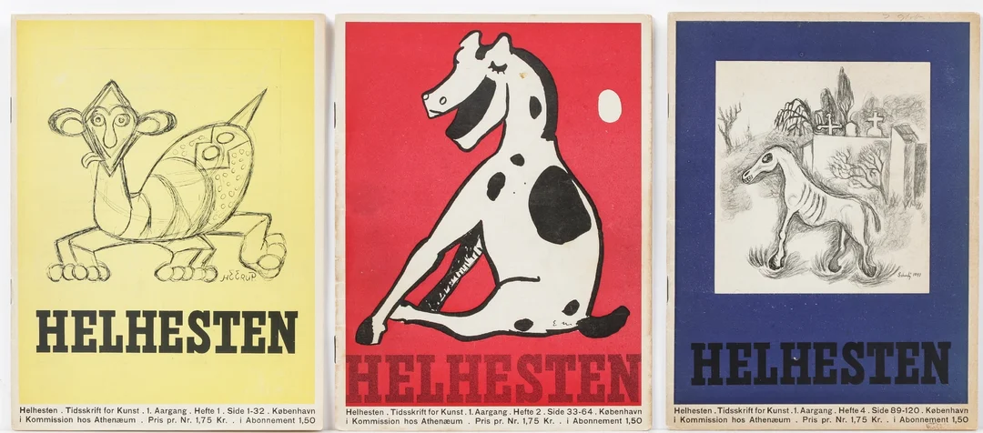 'Helhesten Journal of Art' 1 volume no. 1-2-4. 1941. (3) — Hobby and collectibles/Books, maps, magazines — Lauritz