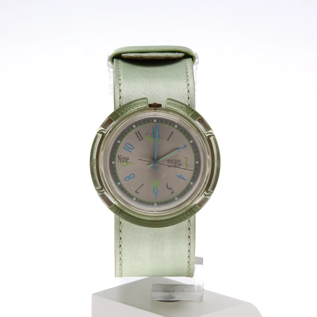 Armbandsur, Swatch, Midi POP, "Aspargues", plast och textil, 1996. — Wristwatches — Auktionsbyrån Varberg