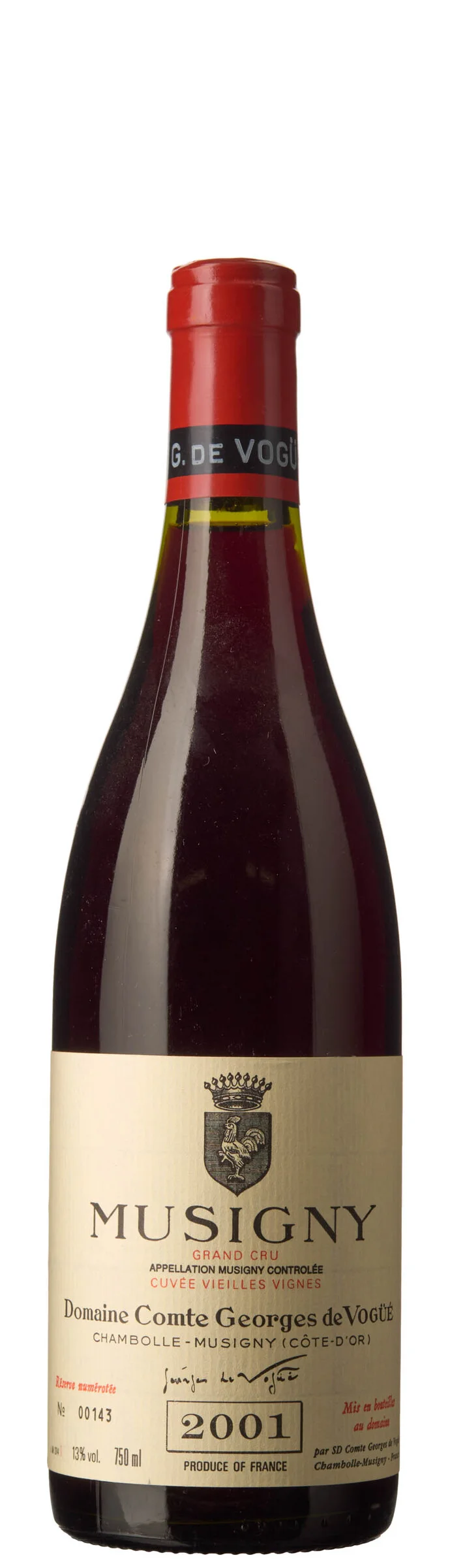 1 x Musigny Grand Cru Cuvee Vieilles Vignes 2001, Comte Georges de Vogüé — 1 x Musigny Grand Cru Cuvee Vieilles Vignes 2001, Comte Georges de Vogüé — Vin/Vin — Blomqvist