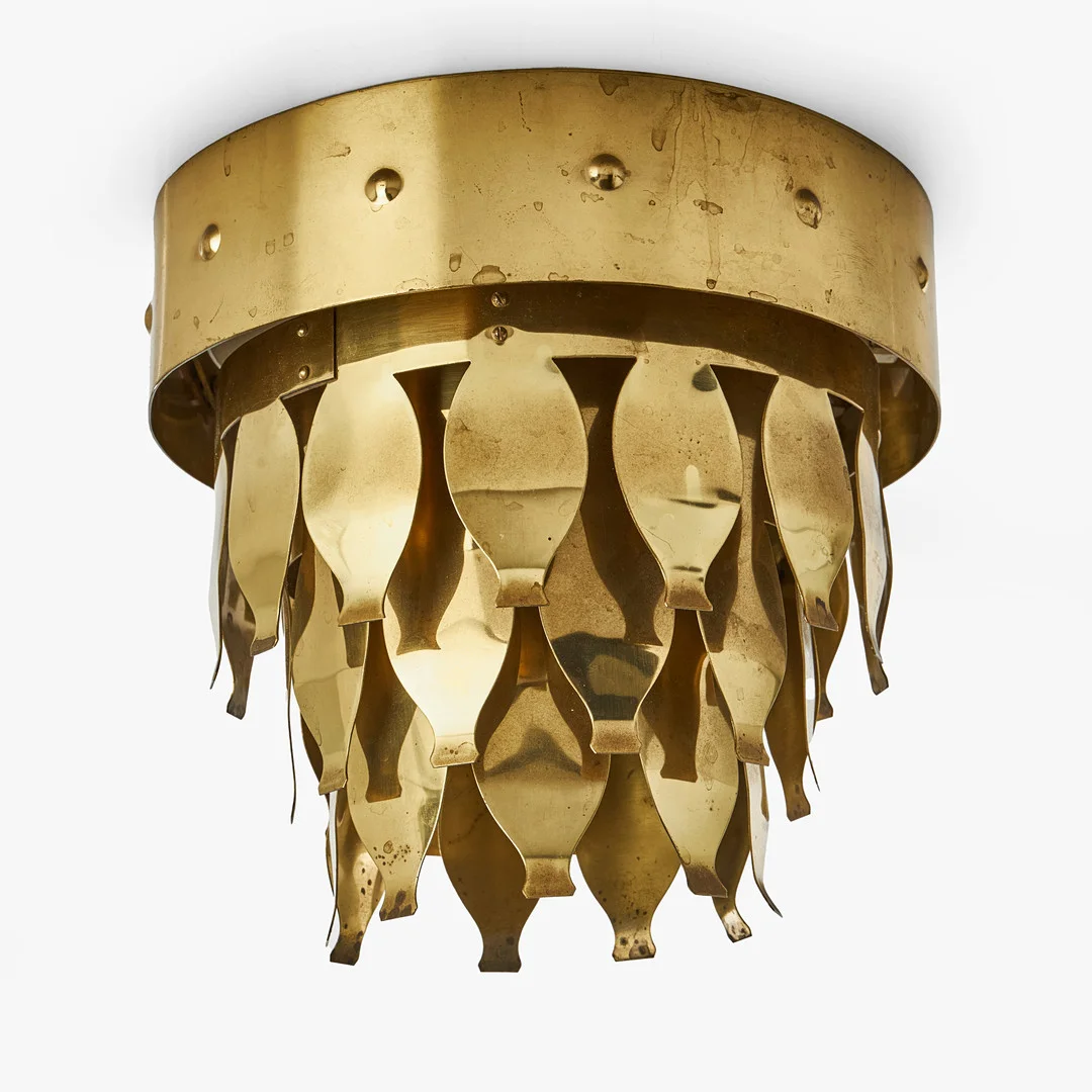 UNO DAHLÉN. plafond, mässing, 1900-talets mitt, Aneta. — Ceiling lights — Crafoord Auktioner Stockholm