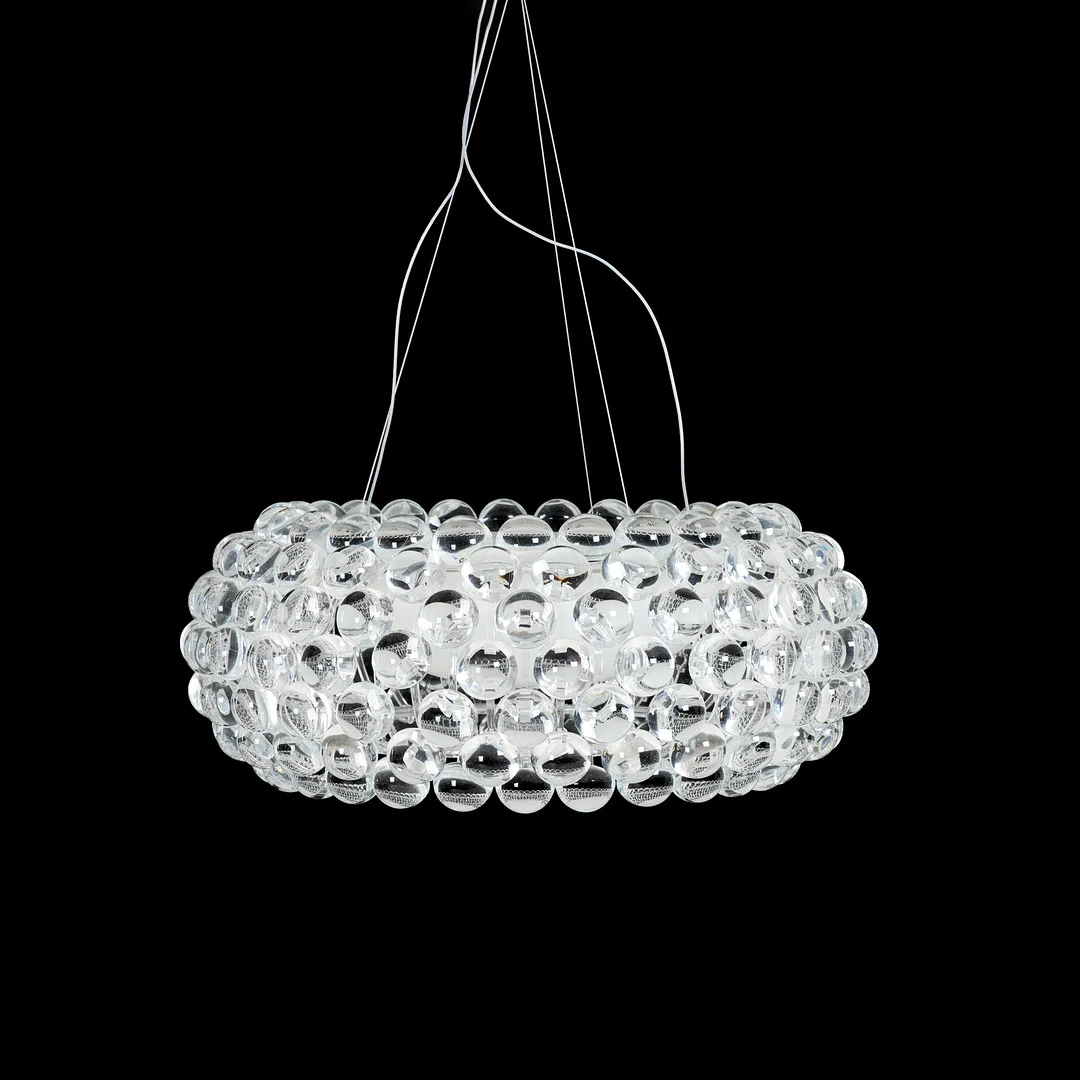 ELIANA GEROTTO. "Caboche", taklampa, för Foscarini, Italien, akrylplast, glas och aluminium. — Ceiling lights — Stockholms Auktionsverk Sickla