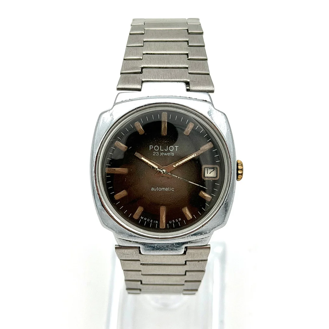 POLJOT, armbandsur, 1970-tal, automatic, stål. — Wristwatches — Skandia Auktion