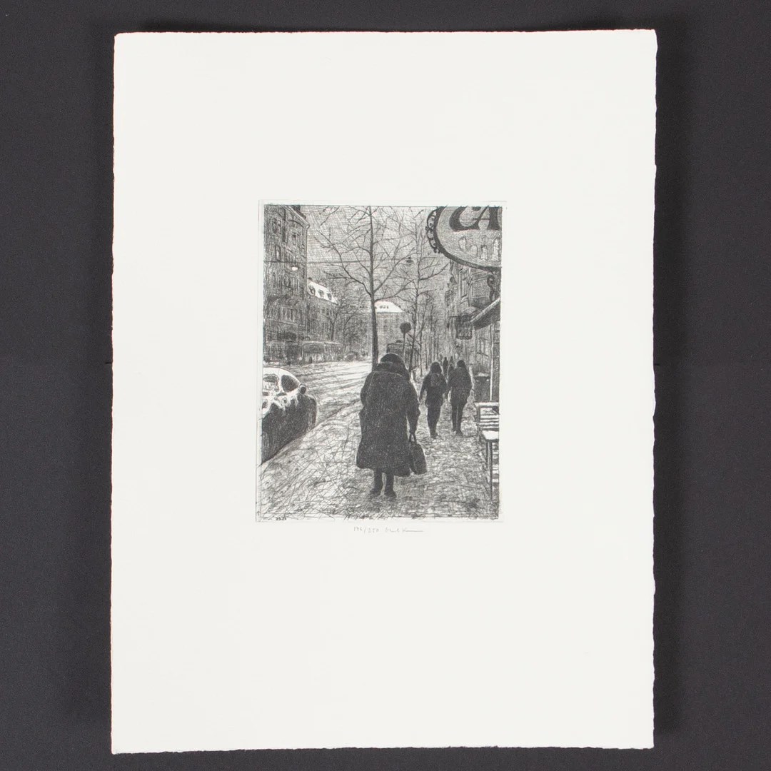MIKAEL KIHLMAN. Etsning, signerad och numrerad. — Engravings & Prints — Laholms Auktionskammare