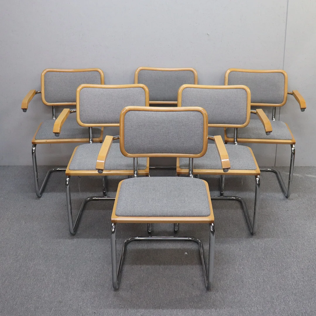 KARMSTOLAR, Bauhausstil, Italien, 1900-talets andra hälft, 6 st. — Armchairs & Chairs — Markus Auktioner