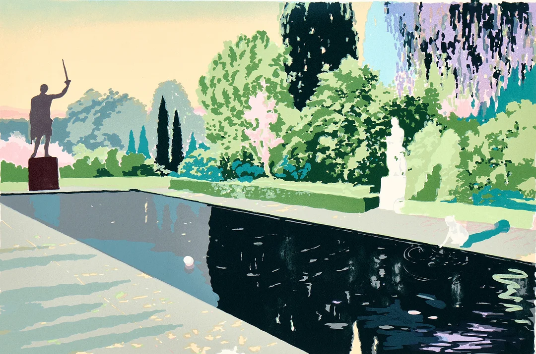 JOAKIM ALLGULANDER (född 1965). "A Thousand Years", signerad och numrerad 27/240, serigrafi. — Engravings & Prints — Crafoord Auktioner Stockholm