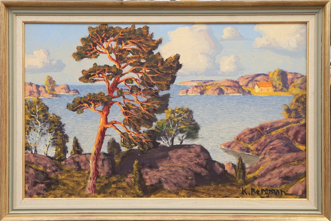 KARL BERGMAN. OLJA, på duk, signerad. — Paintings — Kalmar Auktionsverk