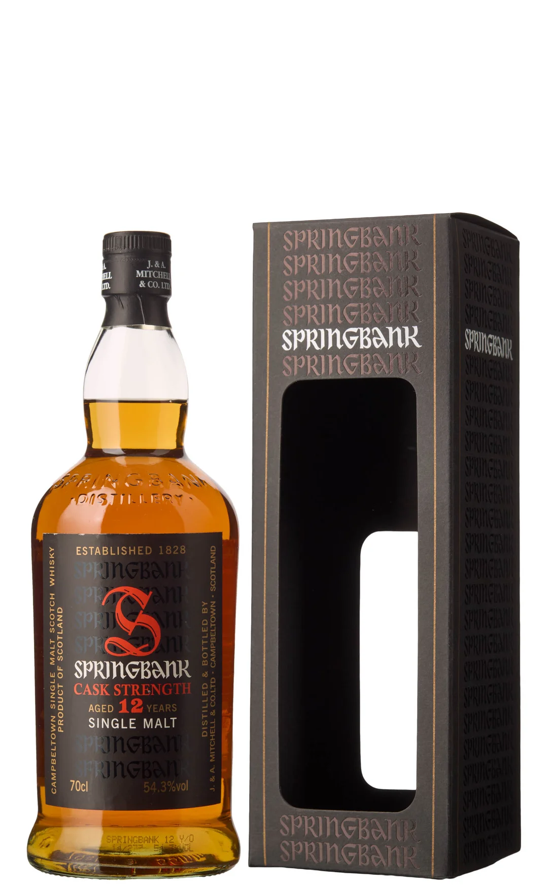 1 x Springbank Campbeltown Single Malt Scotch Whisky Cask Strength Aged 12 Years (OCB) — 1 x Springbank Campbeltown Single Malt Scotch Whisky Cask Strength Aged 12 Years (OCB) — Vin/Brennevin — Blomqvist