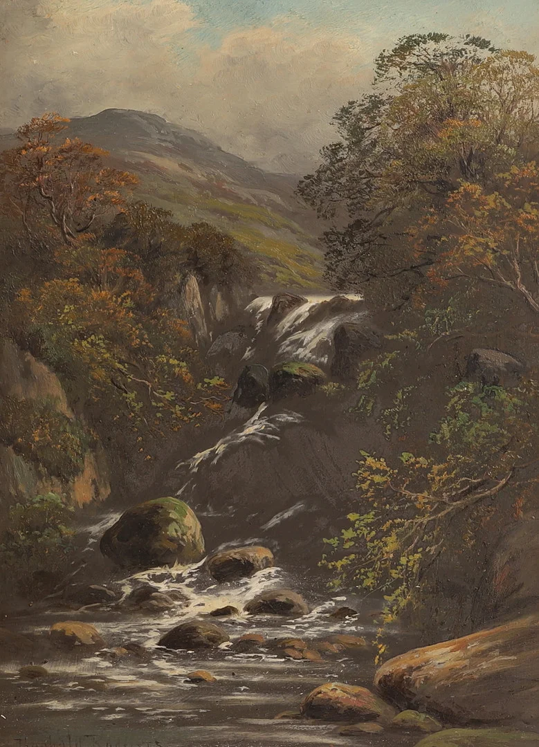 OIDENTIFIERAD KONSTNÄR, olja på pannå, signerad. — Paintings — RA Auktionsverket Norrköping