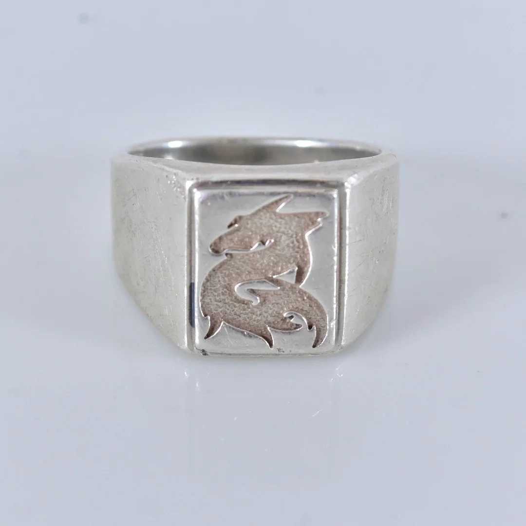 KLACKRING, sterlingsilver. — Rings — Halmstads Auktionskammare