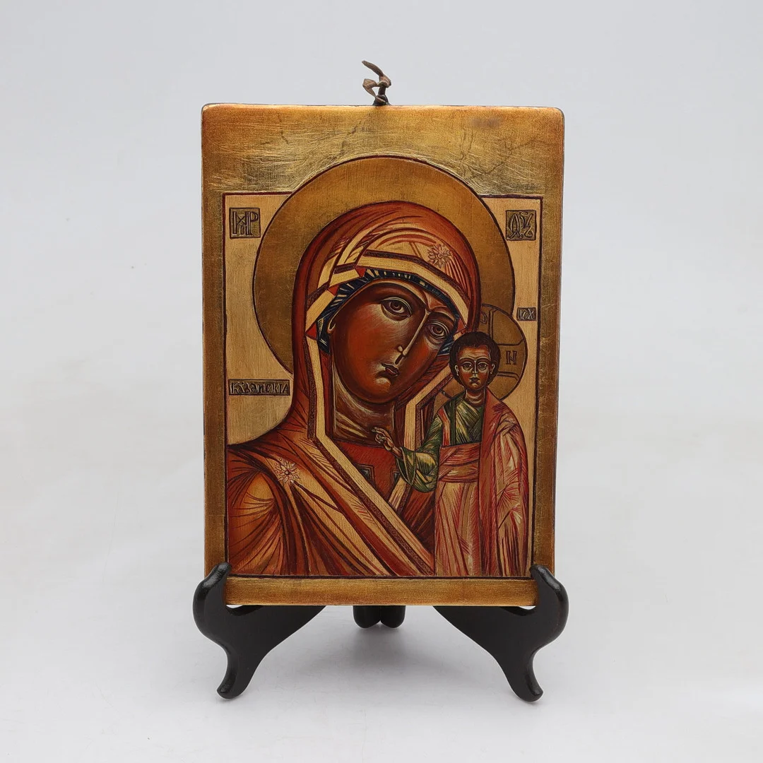 IKON, Kazanskaya, Rysk-Ortodox, 1900-tal. — Paintings — Gomér & Andersson Norrköping