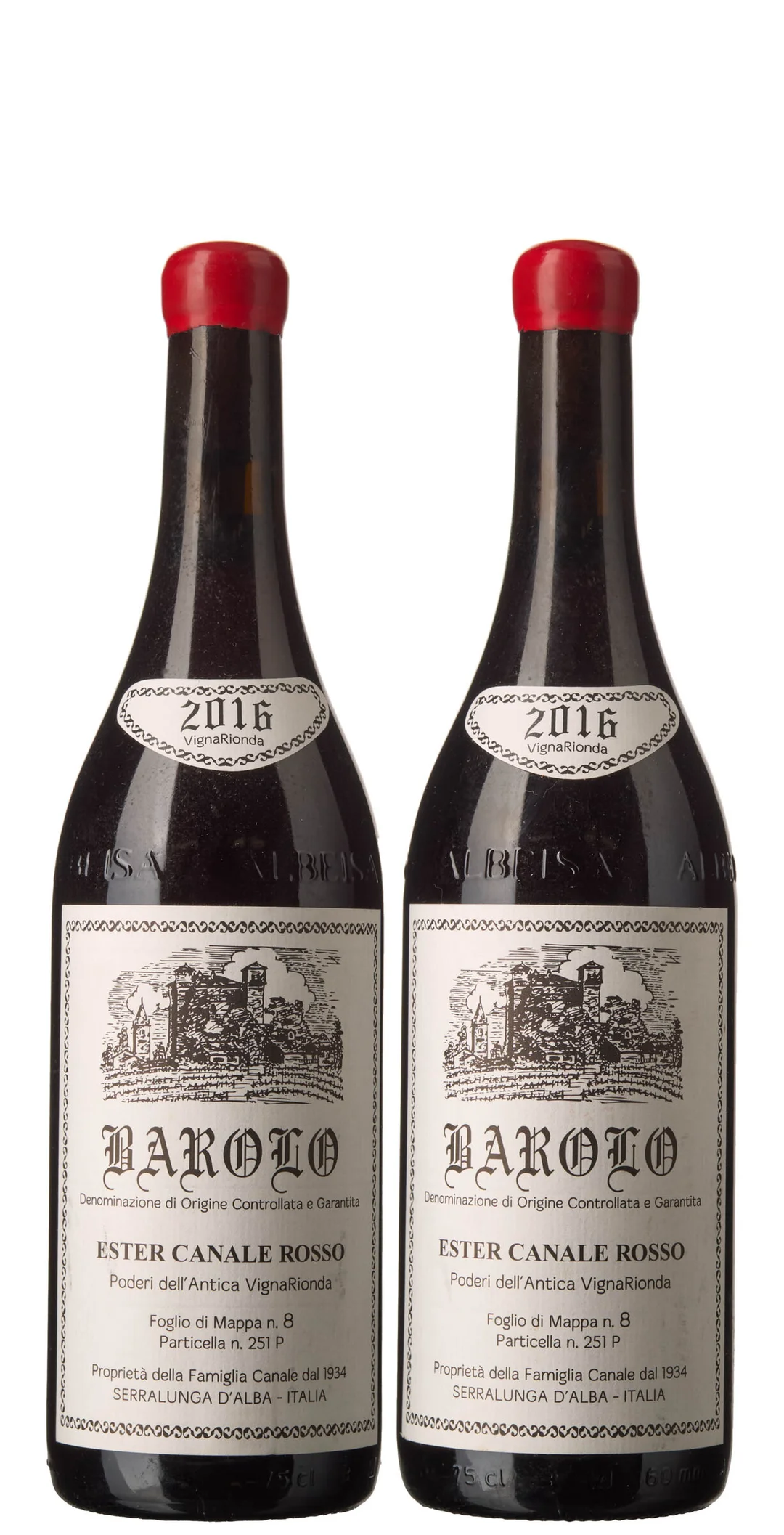 2 x Barolo Vigna Rionda Ester Canale Rosso 2016, Giovanni Rosso — 2 x Barolo Vigna Rionda Ester Canale Rosso 2016, Giovanni Rosso — Vin/Vin — Blomqvist