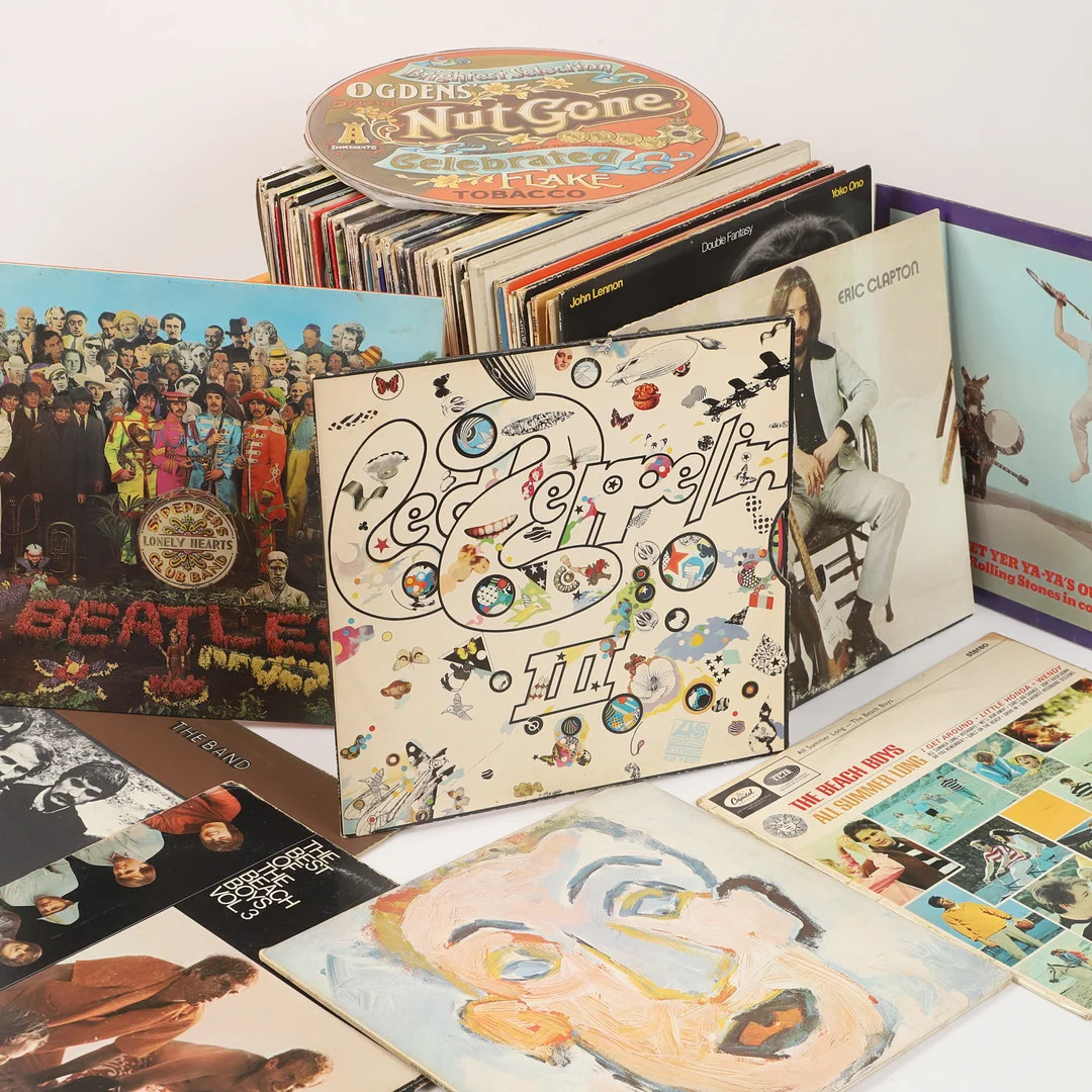 LP-SKIVOR, ca 90 stycken, blandade artister och genrer. — Audio, Vinyl & Hi-Fi — Helsingborgs Auktionskammare