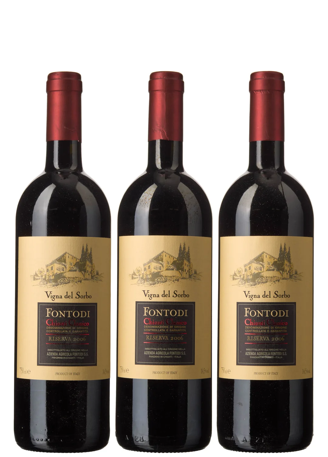 3 x Chianti Classico Riserva Vigna del Sorbo 2006, Fontodi — 3 x Chianti Classico Riserva Vigna del Sorbo 2006, Fontodi — Vin/Vin — Blomqvist
