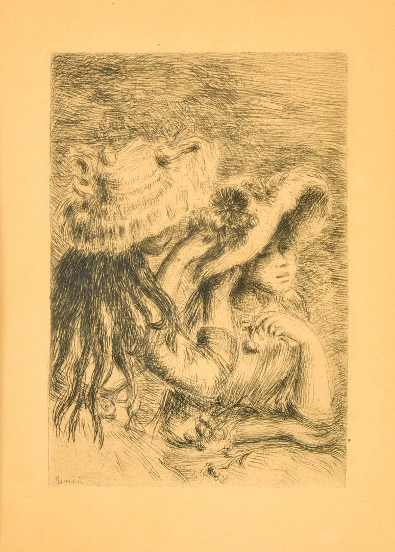 PIERRE AUGUSTE RENOIR. "Le Chapeau epingle". — Engravings & Prints — Uppsala Auktionskammare