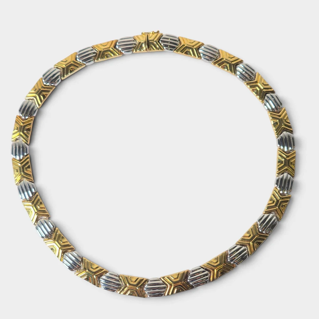 Collar en plata diseño geométrico. — Necklace — Barcelona Auctions