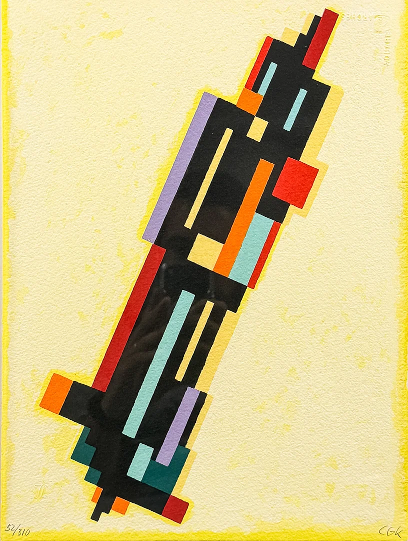 CLAES GÖRAN KARLSSON. FÄRGSERIGRAFI, "Nyckeln", signerad, numrerad. — Engravings & Prints — Auktionshuset STO Bohuslän
