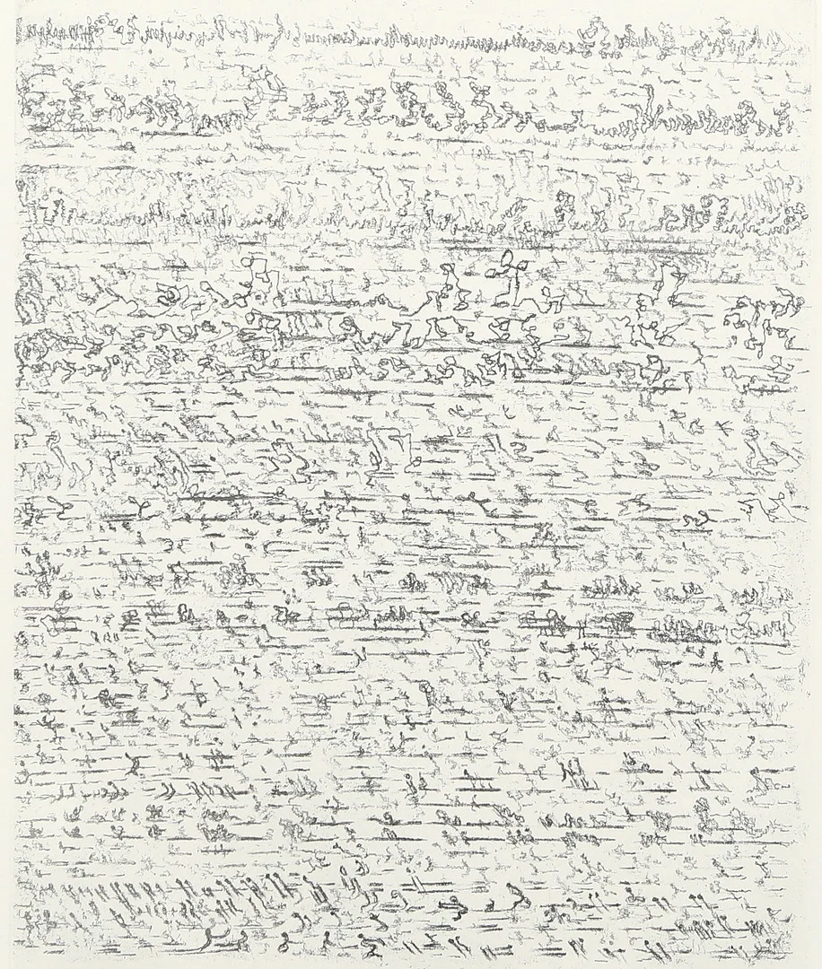 HENRI MICHAUX. mjukgrundsetsning, signerad och numrerad X/X. — Engravings & Prints — Gomér & Andersson Linköping