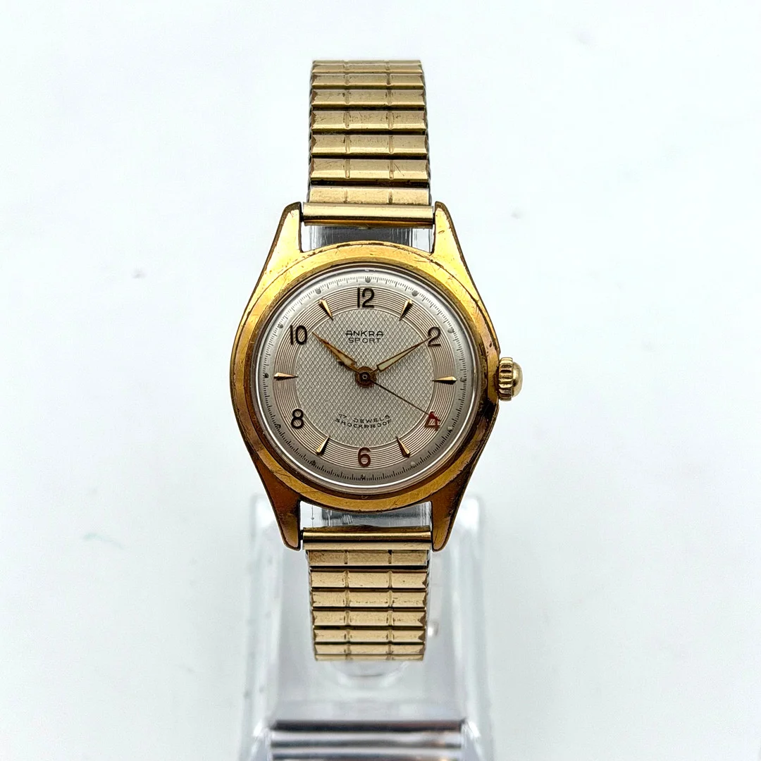 ANKRA SPORT, armbandsur, 1950/60-tal, manuell, gulddouble´. — Wristwatches — Skandia Auktion
