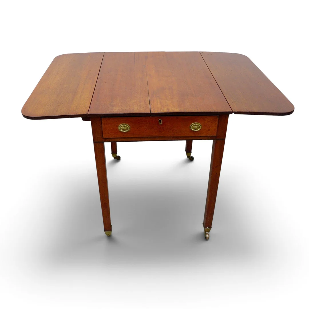 A CUT DOWN 19TH CENTURY MAHOGANY PEMBROKE TABLE. — Tables — Batemans of Stamford