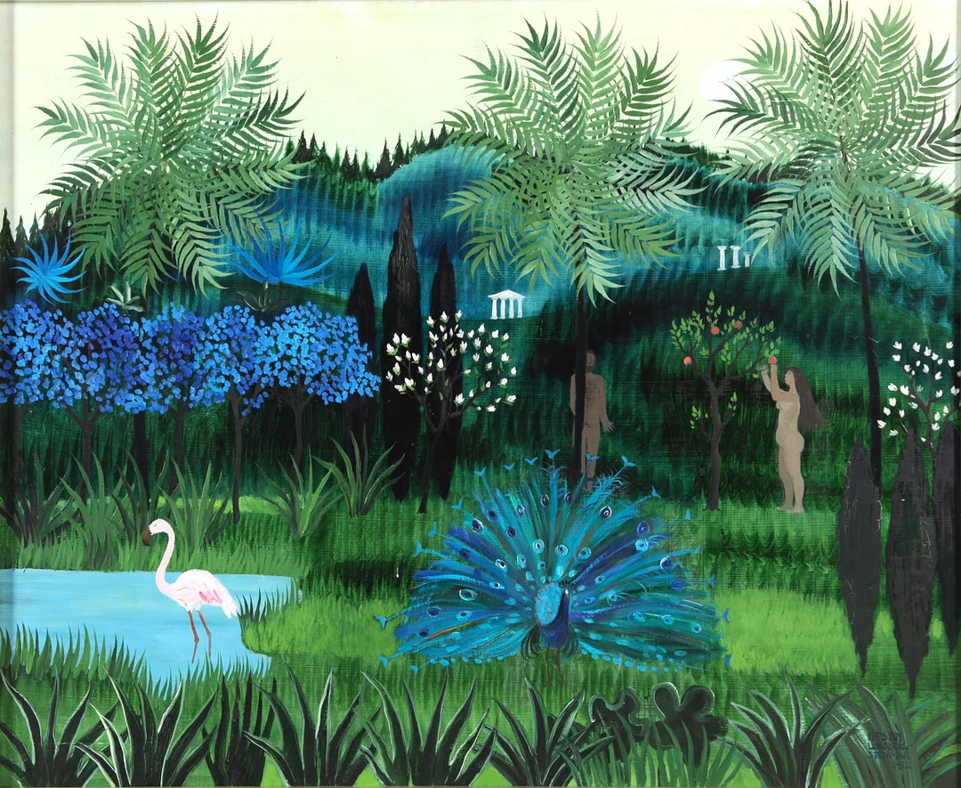 KERSTIN LUNDBERG STENMAN. 1926–2007. Olja på pannå, signerad. — Paintings — Auktionsverket Engelholm