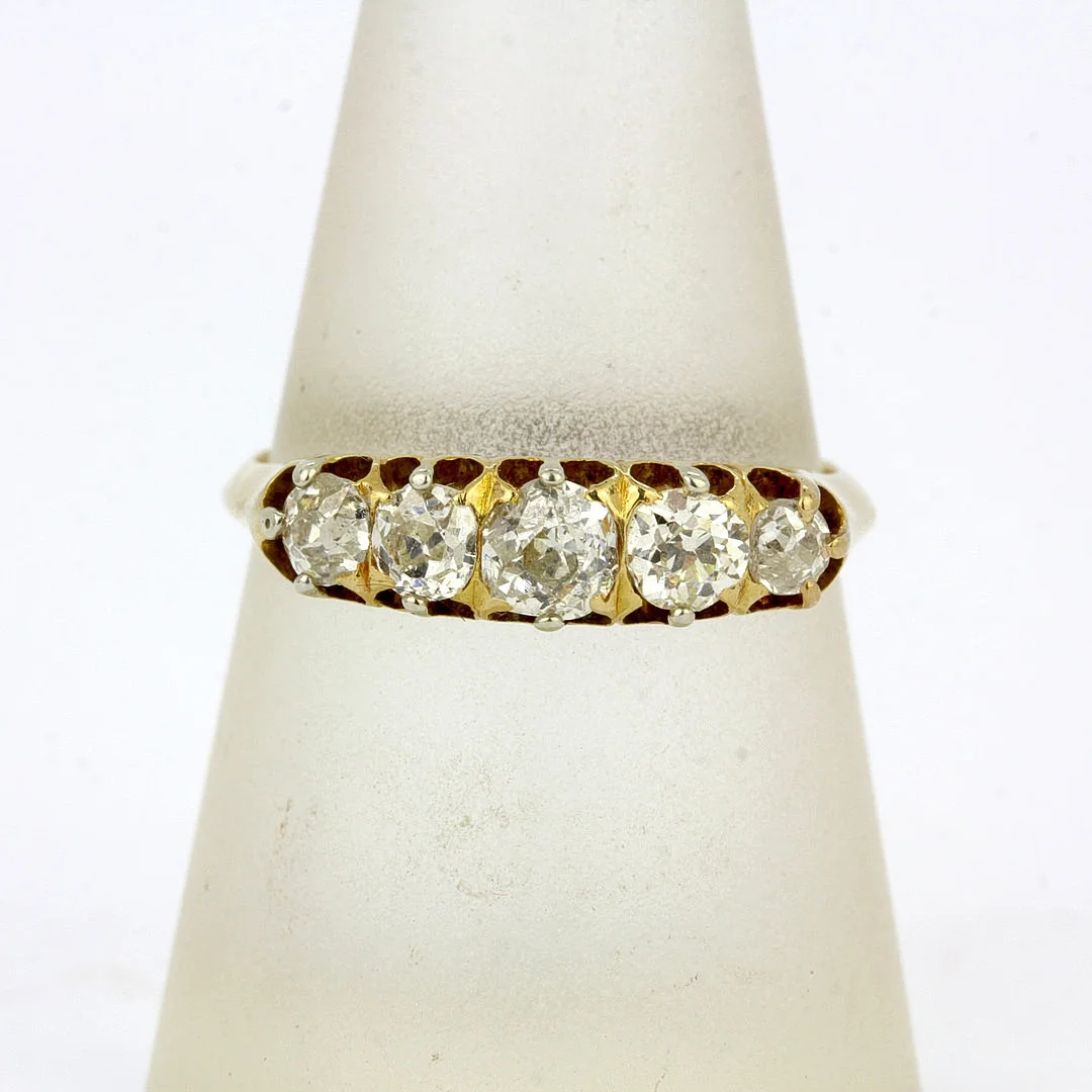 18CT GOLD OLD CUT DIAMOND RING. — Rings — Chalkwell Auctions