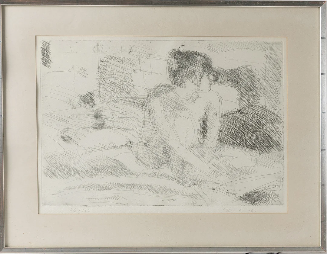 IGGE KARLSSON. Etsning, signerad samt daterad -67. — Engravings & Prints — Stockholms Auktionsverk Helsingborg