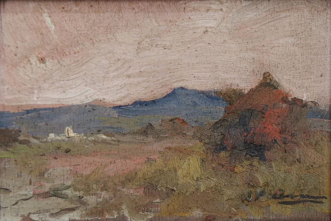 JOAQUIN ASENSIO. Rural view. — Paintings — Balclis